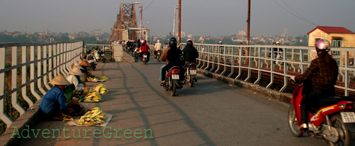 The Long Bien Bridge in Hanoi