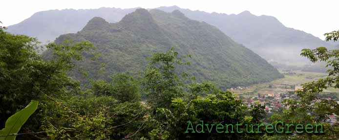 Mountains and valley at Mai Chau