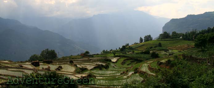 Breathtaking mountains at Y Ty, Bat Xat, Lao Cai