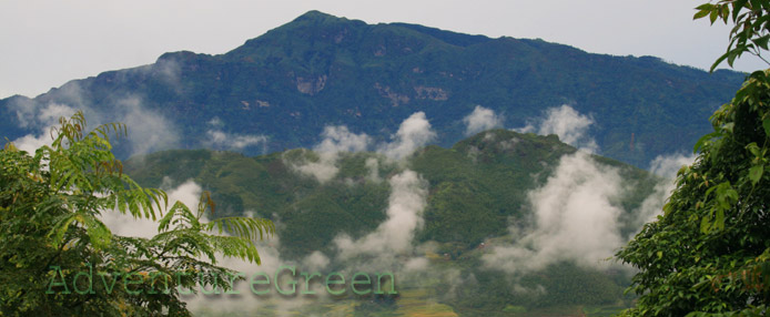 The summit of Mount Lao Than from Den Sang