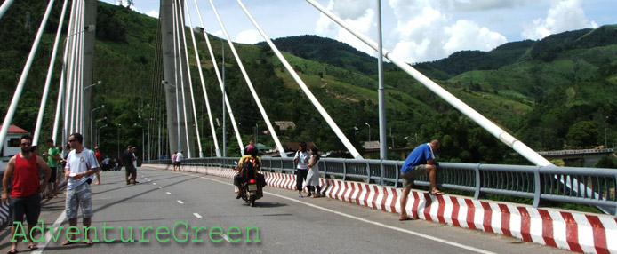 The Dak Rong Bridge on the former Ho Chi Minh Trail at Quang Tri Vietnam