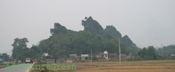 Landscape in the countryside of Thai Nguyen