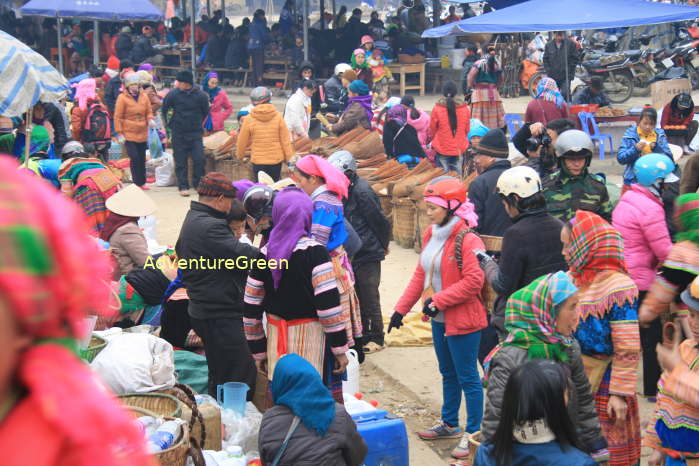 Bac Ha Sunday Market in Bac Ha, Lao Cai, Vietnam