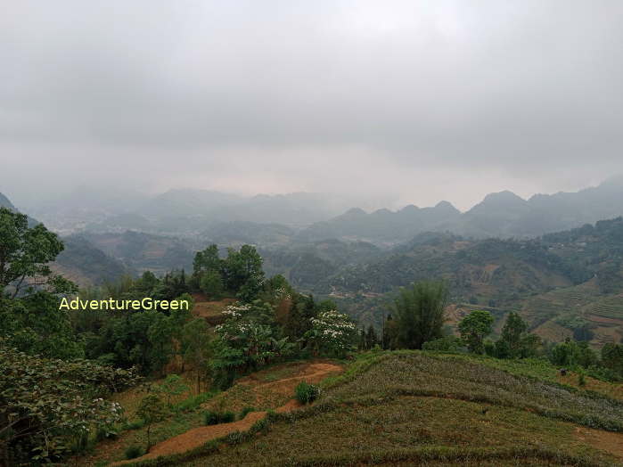 Wild mountains on our trekking tour at Bac Ha Vietnam