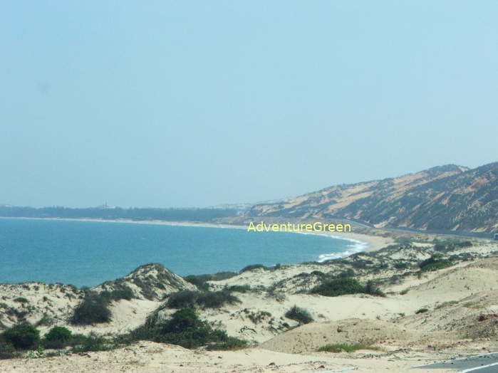 The pristine beaches at Hon Rom in Phan Thiet City, Binh Thuan Province, Vietnam