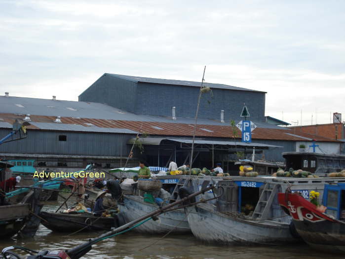 Cai Rang Floating Market in Can Tho Vietnam