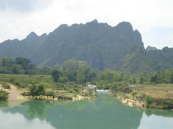 Scenic landscape at Cao Bang Geopark
