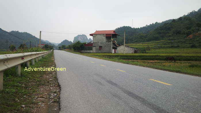 Route 4A at Dong Khe Cao Bang which connects Cao Bang Province and Lang Son Province