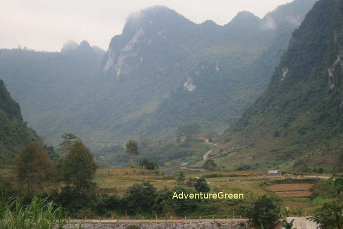 Spectacular mountains at Ha Giang Cao Bang which can be adored on AdventureGreen motorbike or mountain bike adventure tours