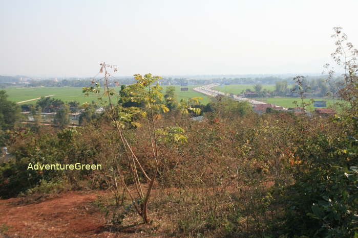The Doc Lap (Gabrielle) Hill at Dien Bien Phu with commanding views of Route 12 between Lai Chau and Dien Bien Phu