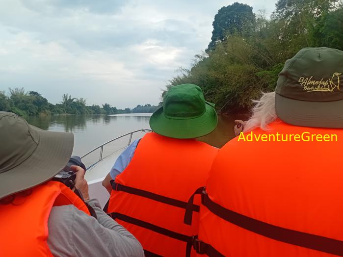 Birdwatching on the Dong Nai River in southern Vietnam