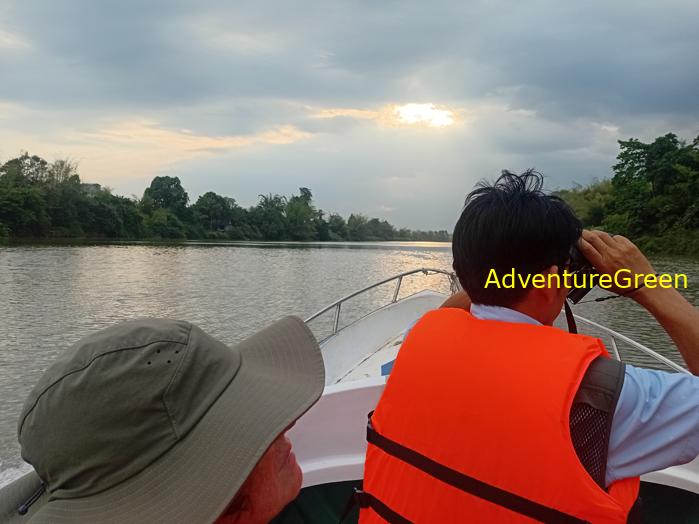Birdwatching on the Dong Nai River in southern Vietnam