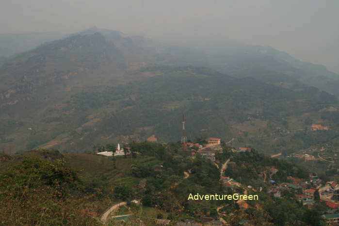 A bird's eye view of Xin Man Township in Ha Giang Province