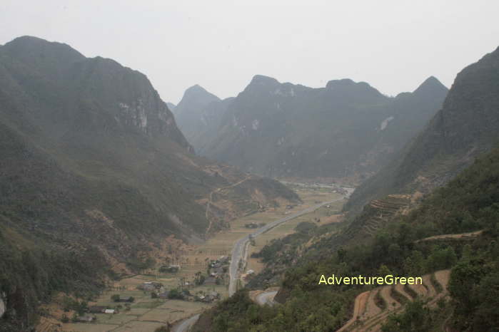 The Sung La Valley viewed from above