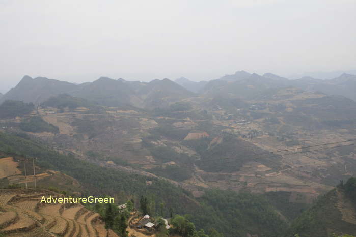 Arid mountains at Lung Cu, Ha Giang Province