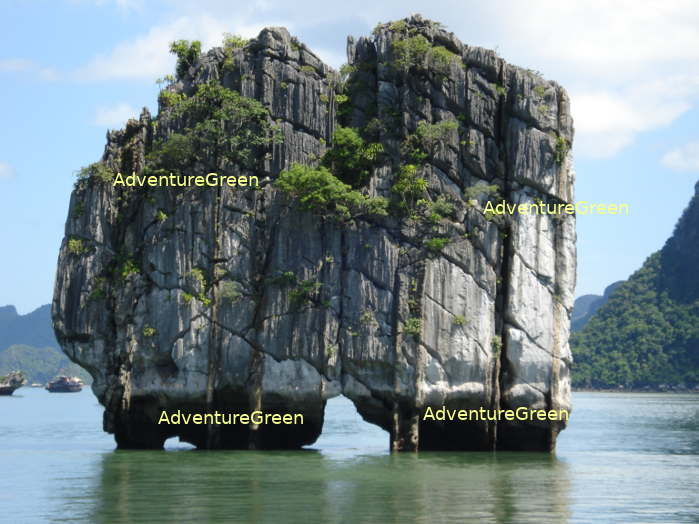 The Incense Bowl (Dinh Huong) Islet on Halong Bay