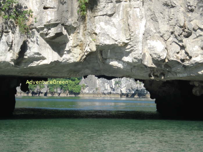 The Luon Lagoon and Cave on Halong Bay