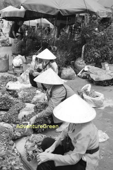 A street market in Hanoi