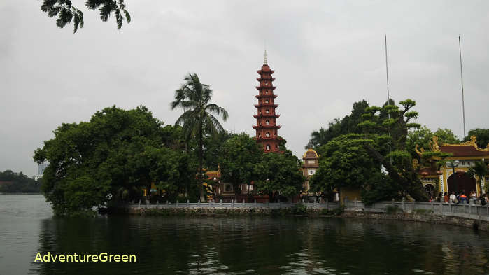 The Tran Quoc Pagoda in Hanoi Vietnam