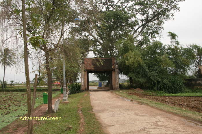 Gate to the Ancient Village of Duong Lam in Son Tay, Hanoi