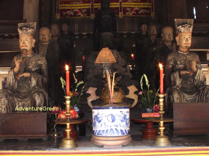 Statues at the Tay Phuong Pagoda in the former Ha Tay Province (Hanoi now)