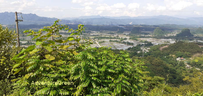 Scenic landscape on the road into Lung Van, Hoa Binh Province, Vietnam