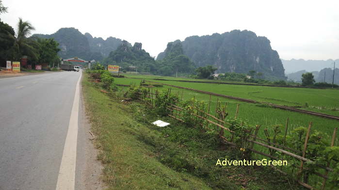 Nice landscape by the Route 6 at Luong Son Hoa Binh Province