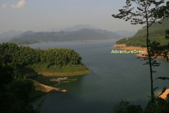 Kayaking or boating or rafting on the Ba Khan Lake is a wonderful experience