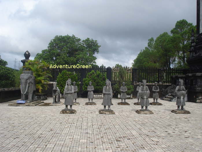 King Khai Dinh's tomb in Hue Vietnam