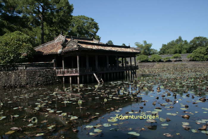 Khiem Cung Ta at King Tu Duc's Tomb in Hue Vietnam