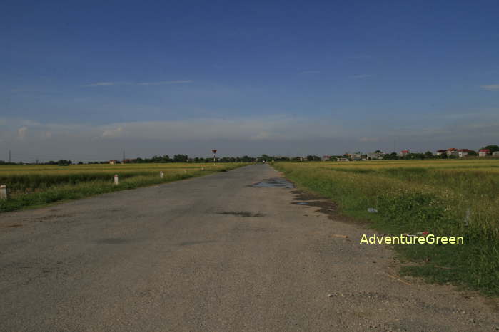 Beautiful countryside at Van Lam District, Hung Yen Province, Vietnam