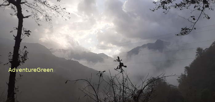 Mountains at the O Quy Ho Pass in Tam Duong, Lai Chau Province