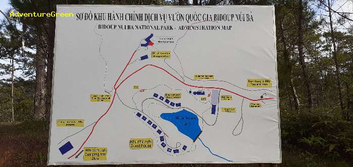 A hiking and birding trail at the Bidoup Nui Ba National Park