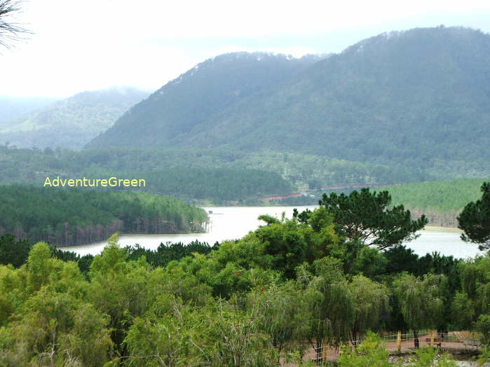 The Tuyen Lam Lake in Da Lat, Lam Dong Province, Vietnam