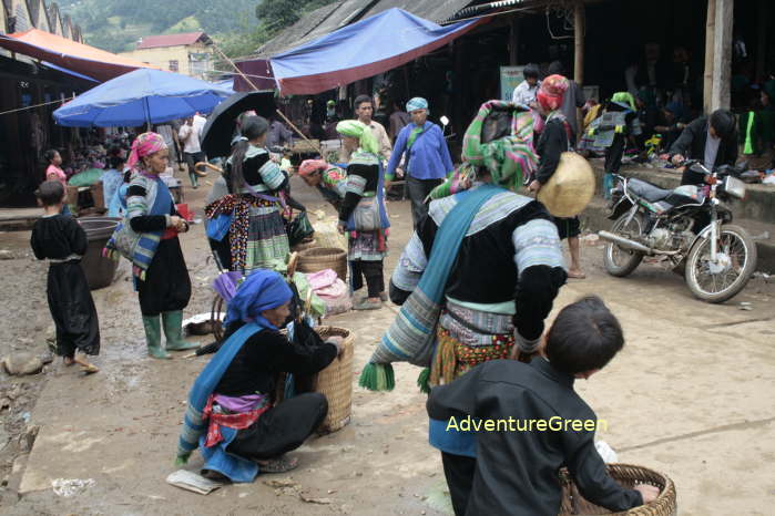 The Sunday Market at Muong Hum in Bat Xat, Lao Cai Province, Vietnam