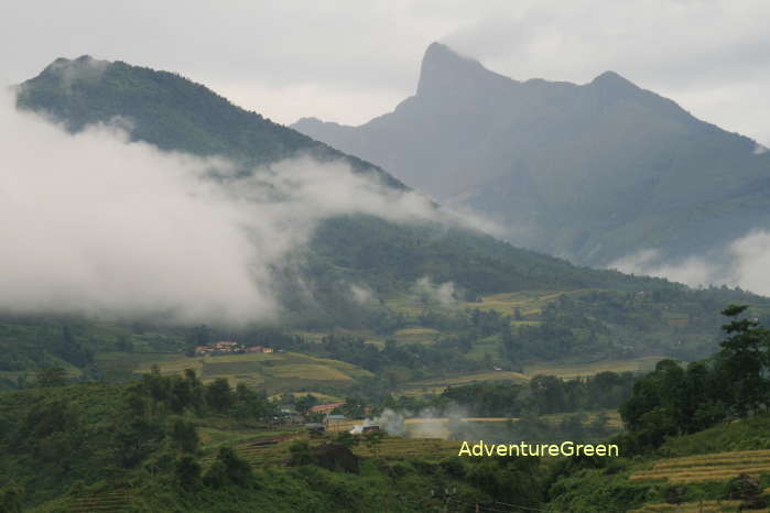 The Nhiu Co San Peak viewed from Muong Hum in Bat Xat District, Lao Cai Province, Vietnam