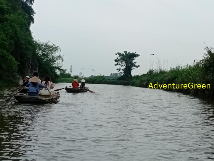 Bird watching at the Van Long Wetland Reserve in Ninh Binh, Vietnam