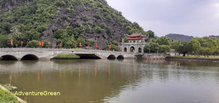 Entrance to Hoa Lu Ancient Capital of Vietnam in Ninh Binh Province