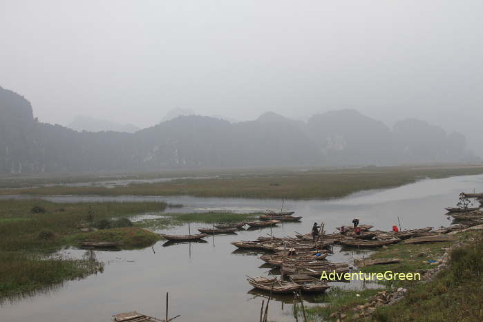 Van Long Nature Reserve, a good birding site in Ninh Binh Province, Vietnam