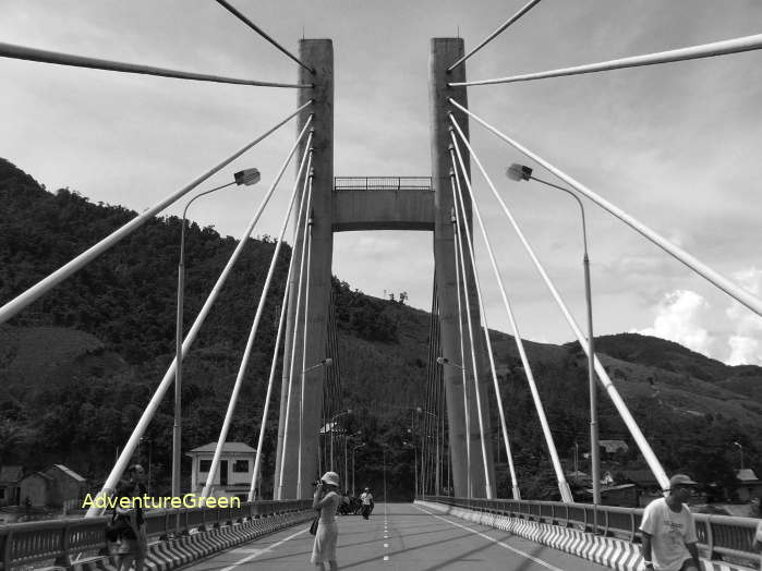 The modern Dak Rong Bridge on the same site of the old Dakrong Bridge on the once Ho Chi Minh Trail