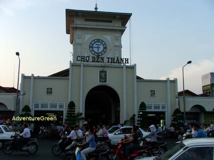 The Ben Thanh Market in central Saigon Ho Chi Minh City
