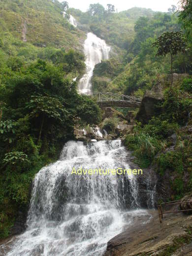The Cat Cat Waterfall in Sapa Vietnam