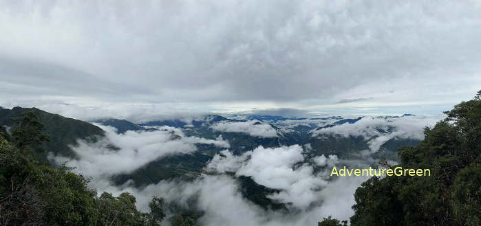 Clouds on the Fansipan Mountain Trek in Sapa Vietnam