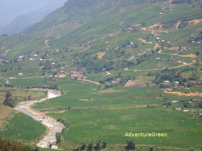At certain time of the year it is just green in the Muong Hoa Valley