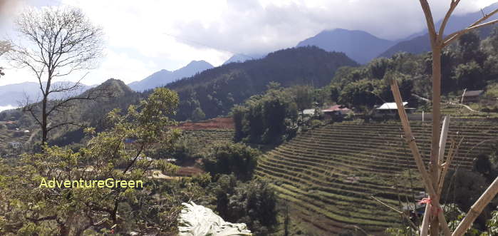 Lovely mountains at Sapa Vietnam