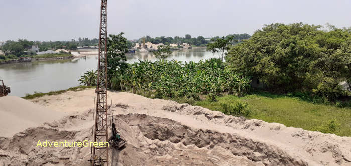 The Tra Ly River between Vu Thu and Hung Ha Districts of Thai Binh Province, Vietnam