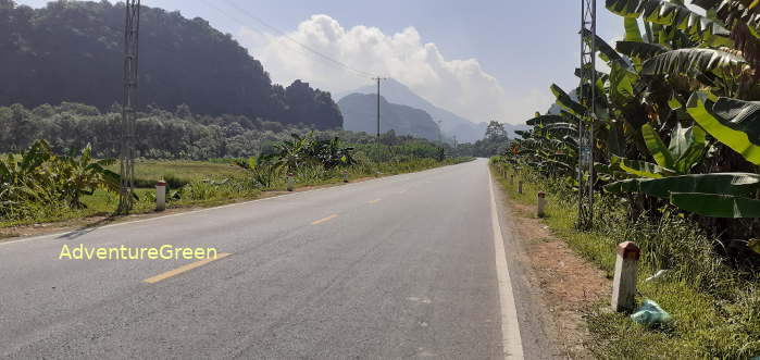 Road with beautiful landscape at Cam Thuy, Thanh Hoa