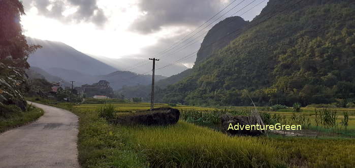 Scenic landscape at Pu Luong