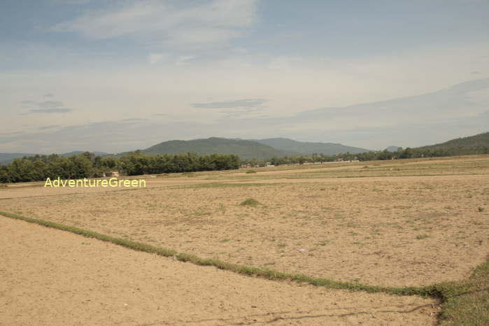 Arid land by Route 1A (connecting North, Central and South Vietnam on the eastern side of the country) at Tinh Gia to the south of Thanh Hoa Province