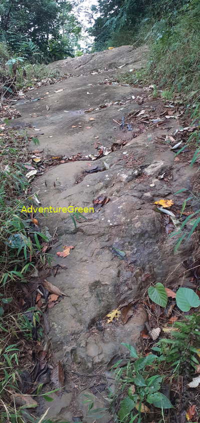 A rocky path near the base of Mount Pu Luong A rocky path near the base of Mount Pu Luong